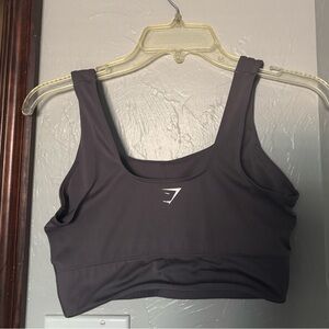 Gray/Purple Color Gymshark sports bra
